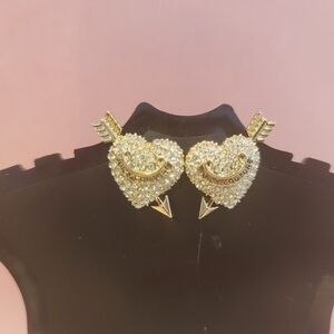 Juicy Couture Gold and Silver Heart Earrings